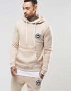 Hype Hoodie With Crest Logo - Sand