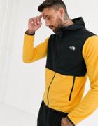 The North Face Tka Glacier Full Zip Hoodie In Yellow