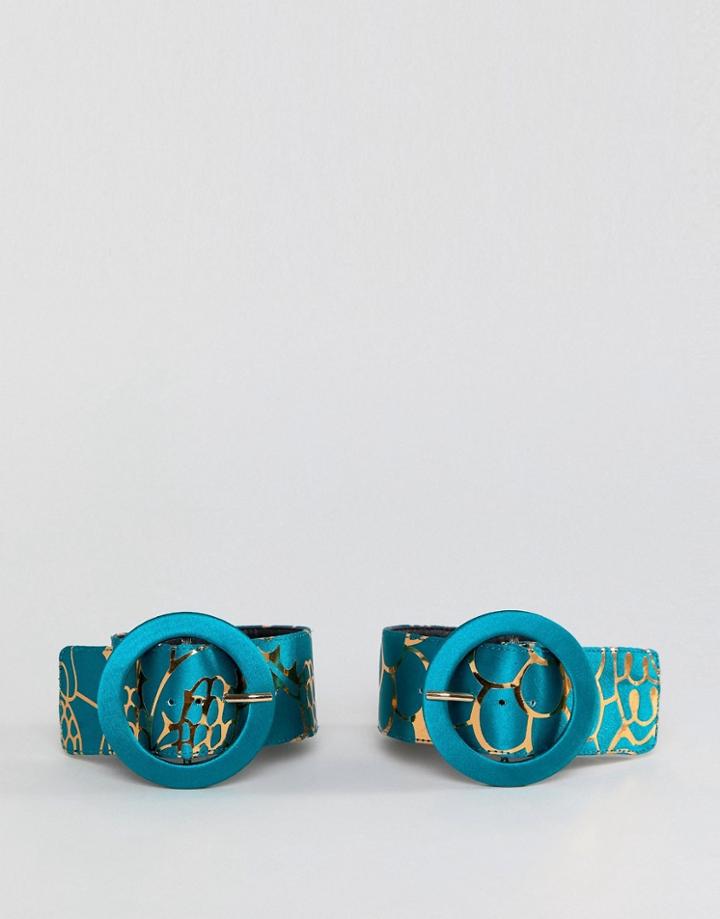 Asos X Mary Benson Ankle Cuffs - Green