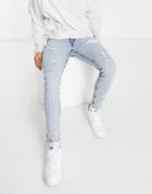 Levi's 519 Super Skinny Jeans In Gray Wash