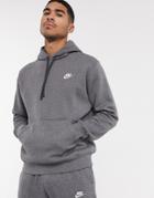 Nike Club Fleece Hoodie In Charcoal-gray