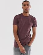 French Connection Side Piping T-shirt-red