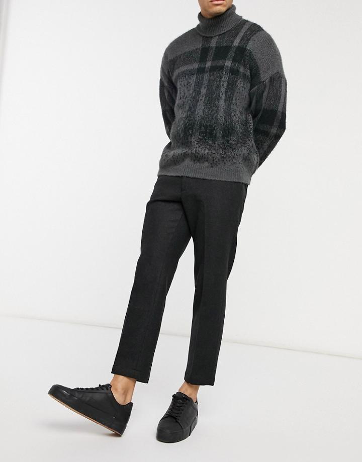 Harry Brown Side Elasticized Carrot Fit Smart Pants-grey