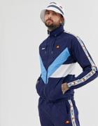 Ellesse Gerano Two-piece Track Jacket With Taping In Navy - Navy