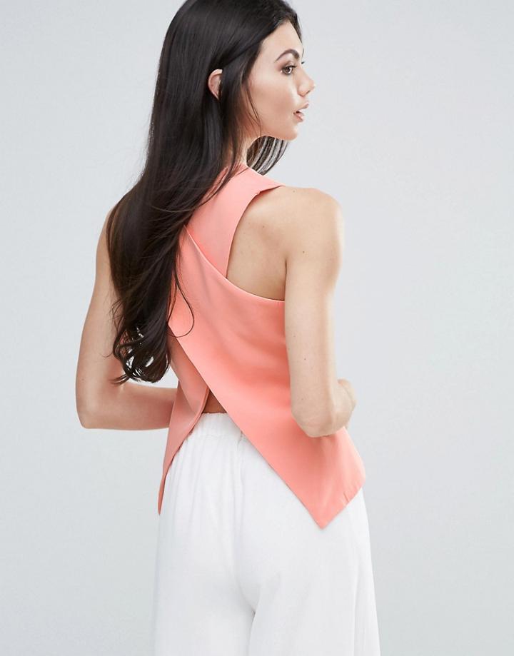 Lavish Alice Cross Front Top - Pink