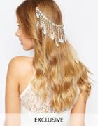 Olivia The Wolf Fringe Lace Hair Comb - Cream