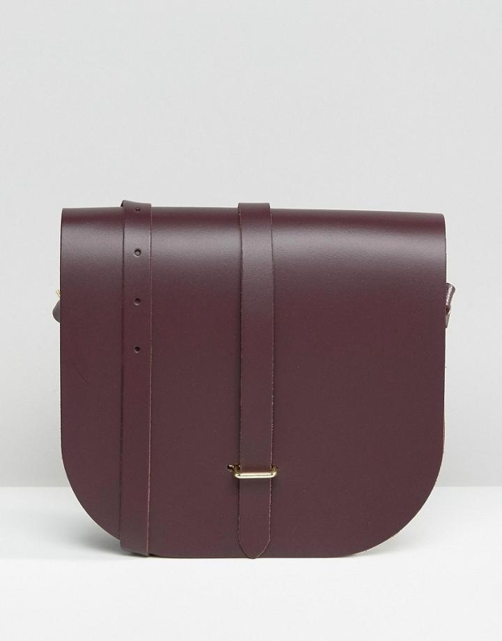 The Cambridge Satchel Company Large Saddle Bag - Purple