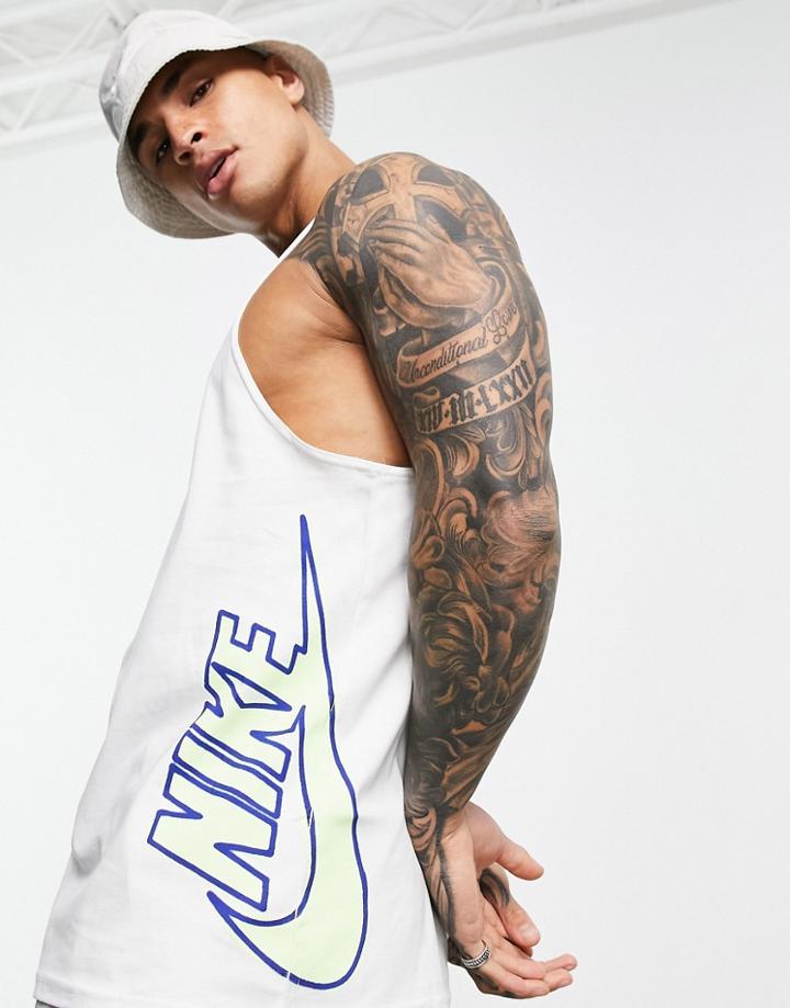 Nike Festival Futura Logo Tank In White