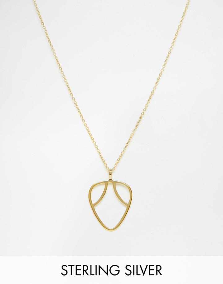 Daisy London Exclusive Laura Whitmore Gold Plectrum Necklace - Gold