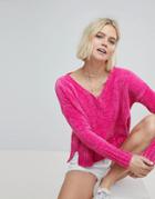 Hollister Chenielle Knit Sweater - Pink