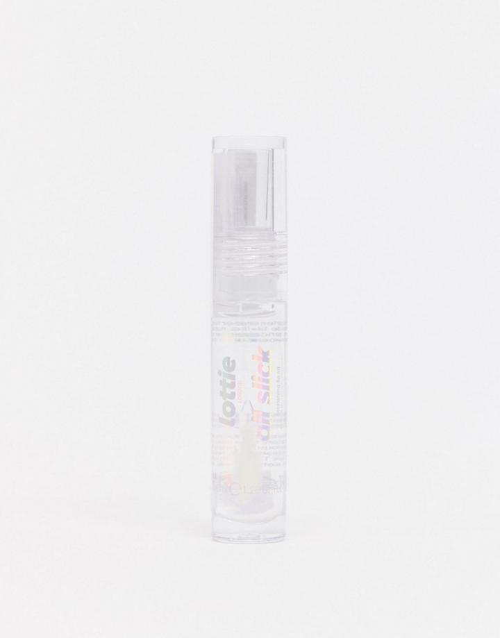 Lottie London Oil Slick Lip Gloss - Vanilla Whip-clear