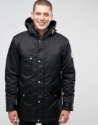 Fat Moose Outskirts Parka Quilted Lining - Black