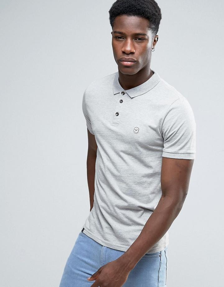 Le Breve Slim Fit Polo Shirt - Gray