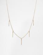 Asos Mini Tassel Necklace - Gold