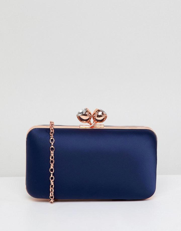 Ted Baker Crystal Bobble Clutch Bag - Navy