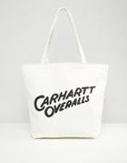 Carhartt Wip Overalls Tote Bag - White