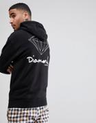 Diamond Supply Hoodie With Back Print - Black