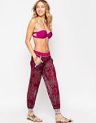 Maaji Printed Beach Pants - Purple
