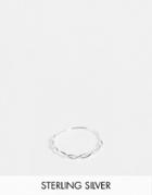 Kingsley Ryan Woven Stacking Ring In Sterling Silver