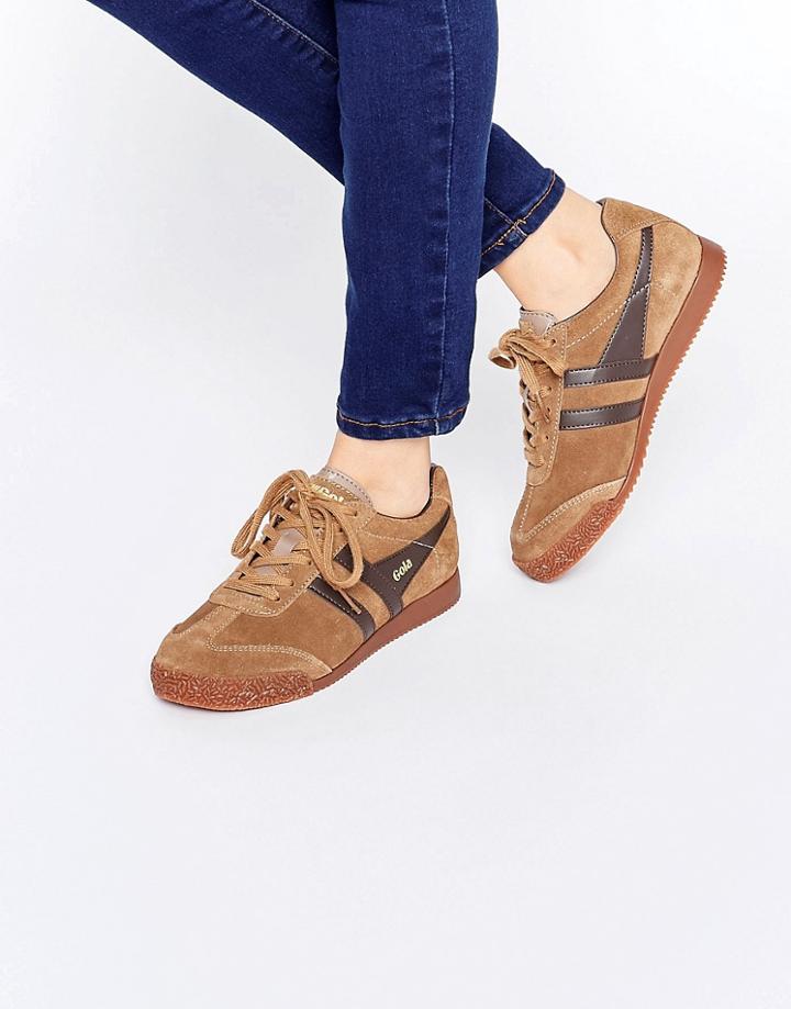 Gola Classic Harrier Trainers In Sand - Tan