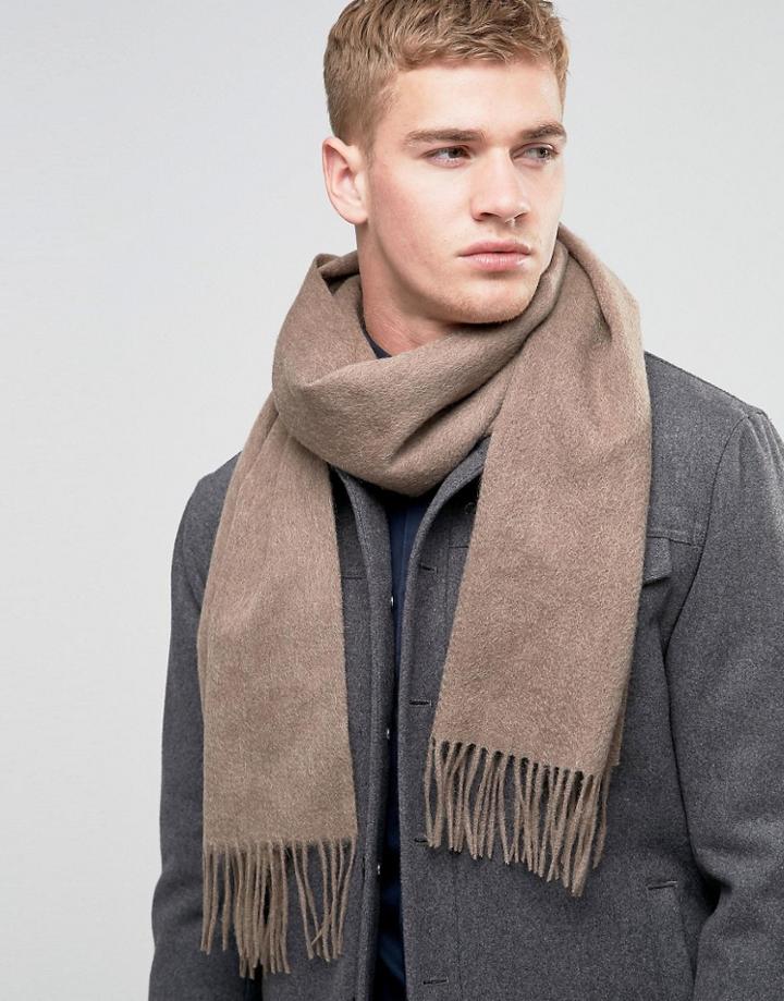 Selected Homme Scarf Wool - Brown