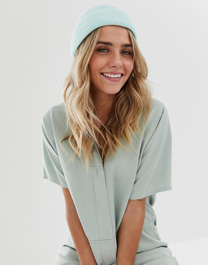 Asos Design Mini Fisherman Beanie-green