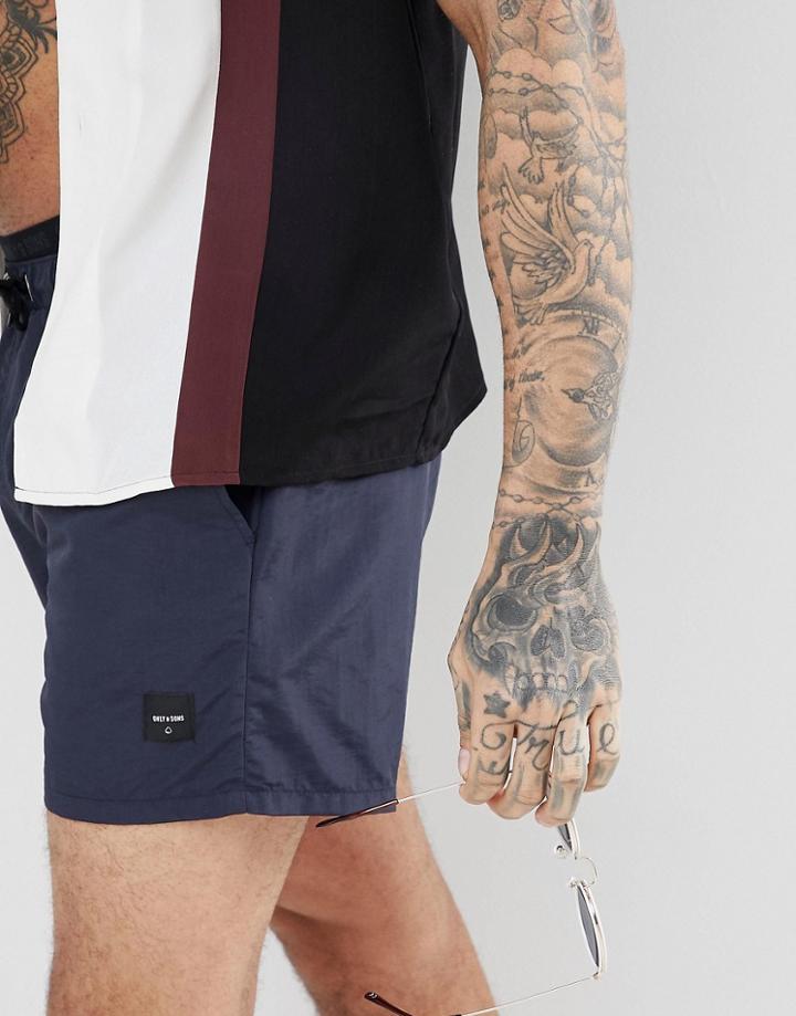 Only & Sons Swim Short - Navy