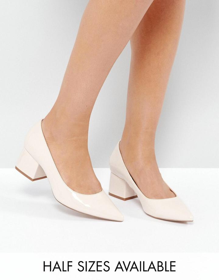 Asos Simply Block Mid Heels - Beige