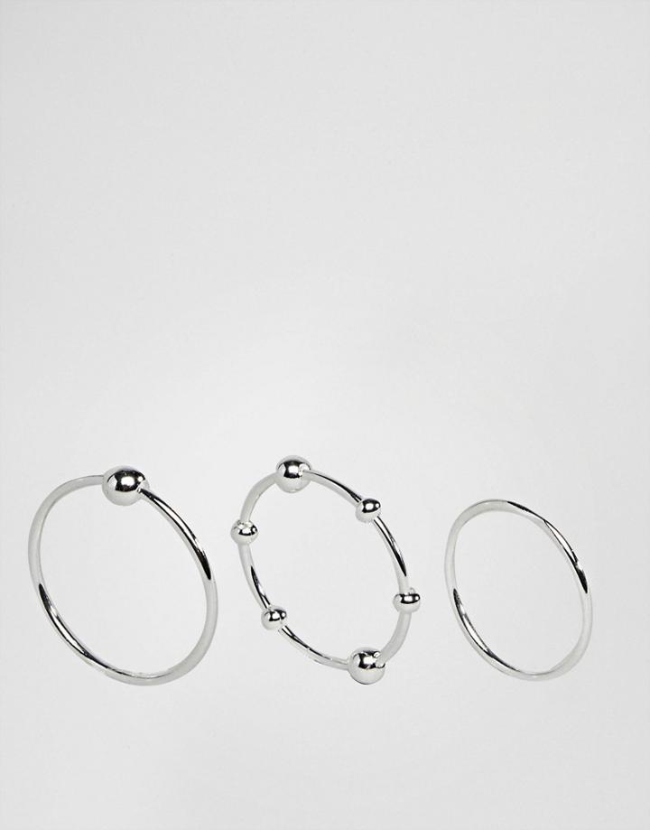 Pieces Multipack Ring Set - Silver