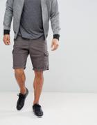 Esprit Relaxed Fit Cargo Shorts In Gray - Gray