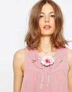 Asos Flower Bow Hair & Body Corsage - Pink