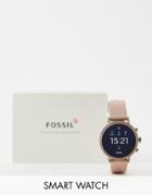 Fossil Ftw6015 Q Venture Connected Smart Watch With Heart Rate Monitor - Pink