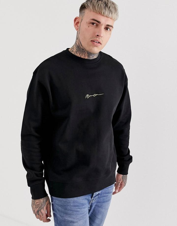 Mennace Essential Oversized Sweat In Black