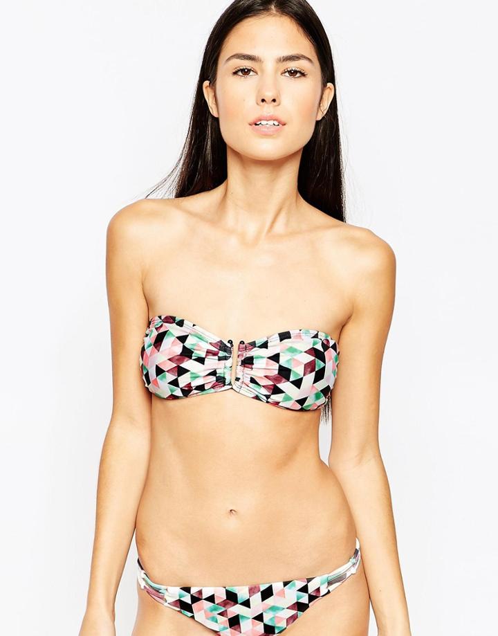Hurley Prism Bandeau Bikini Top - Multi