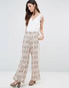 B.young Printed Palazzo Pants - Multi