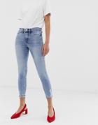 River Island Molly Mid Rise Jegging In Light Authentic-blue