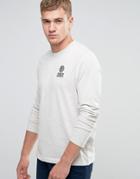 Franklin And Marshall Crest Logo Long Sleeve T-shirt - Gray