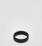 Asos Design Plus Ring In Matte Black Finish