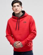 The North Face Hoodie With Hood Logo In Red - Red