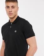 Pretty Green Small Logo Polo In Black