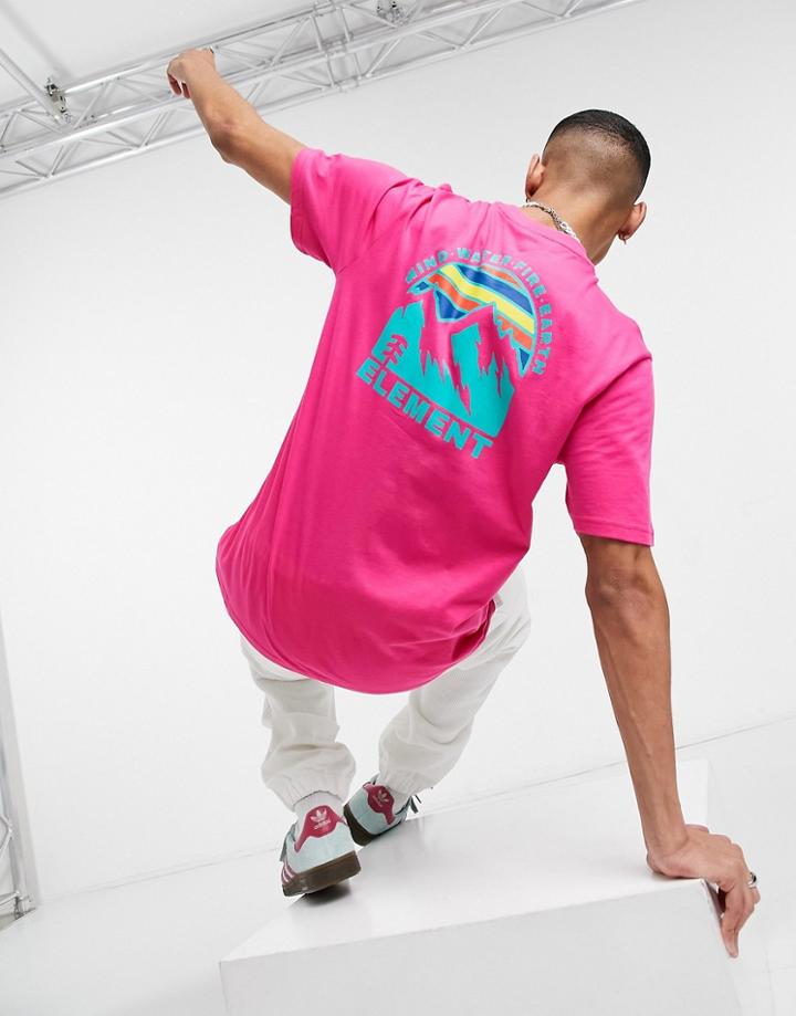 Element Foxwood T-shirt In Pink-purple