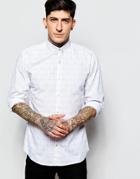 Lindbergh Shirt With Grid Pattern - White