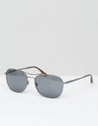 Giorgio Armarni Aviator Sunglasses Gunmetal - Silver