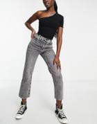 Topshop Dree Recycled Cotton Blend Jean In Gray