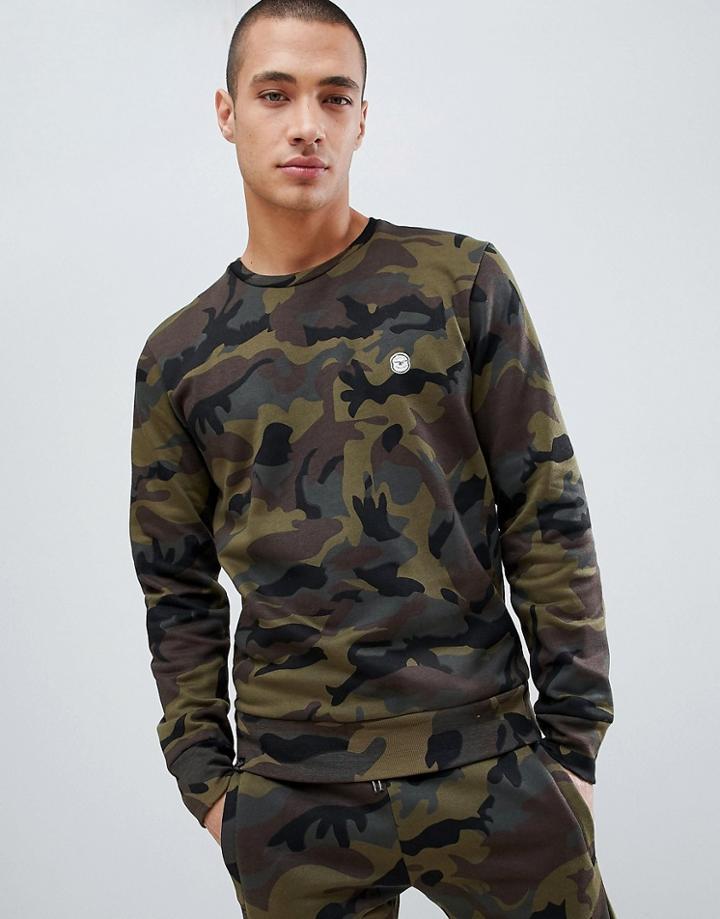 Le Breve Camo Sweatshirt - Green