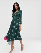 Ted Baker Anabell Midi Skirt In Flourish Print - Green