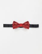 Twisted Tailor Party Tie In All Over Red Sequin