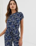 Vila Floral Boxy Top Two-piece - Multi