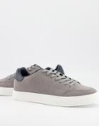 Ben Sherman Flatform Sneakers In Gray With Back Tab-grey