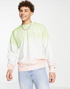 Levi's Sweatshirt In Tie Dye Ombre With Small Logo-multi